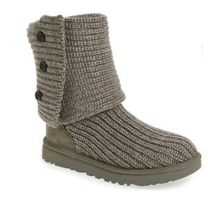 Ugg Australia Cardy II Knit boot in grey size 6
